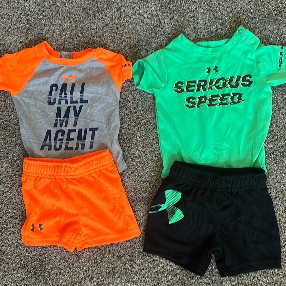 Two (Under Armour 0- 3 month outfit)
